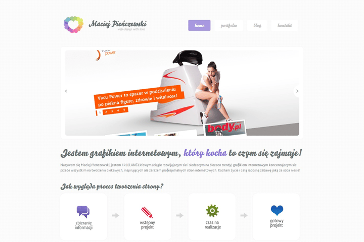 Maciej Pienczewski website preview